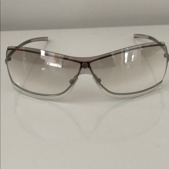 GUCCI METAL FRAME SILVER SYSTEM SUNGLASSES - Picture 4 of 8